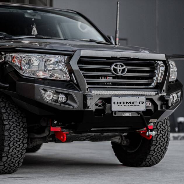 Hamer King series Plus bull bar for Toyota Landcruiser 200 Series (2008 – 2015)
