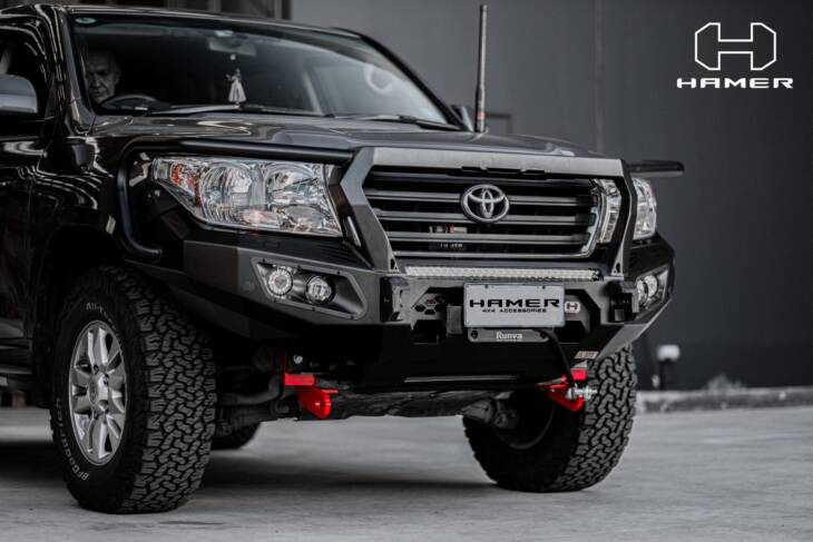 Hamer King series Plus bull bar for Toyota Landcruiser 200 Series (2008 – 2015)