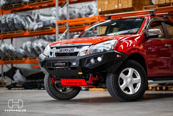 Hamer King series bull bar for Isuzu D-Max ( 2012 – 2016 )