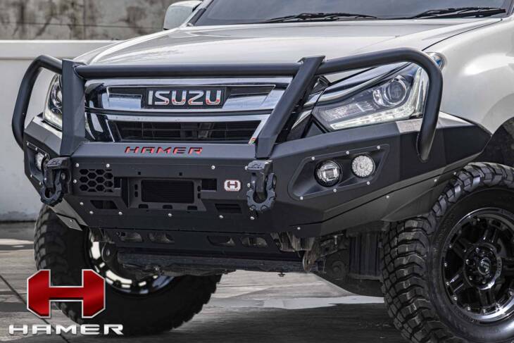 Hamer King series Plus bull bar for Isuzu MU-X ( 2016 – 2020 )